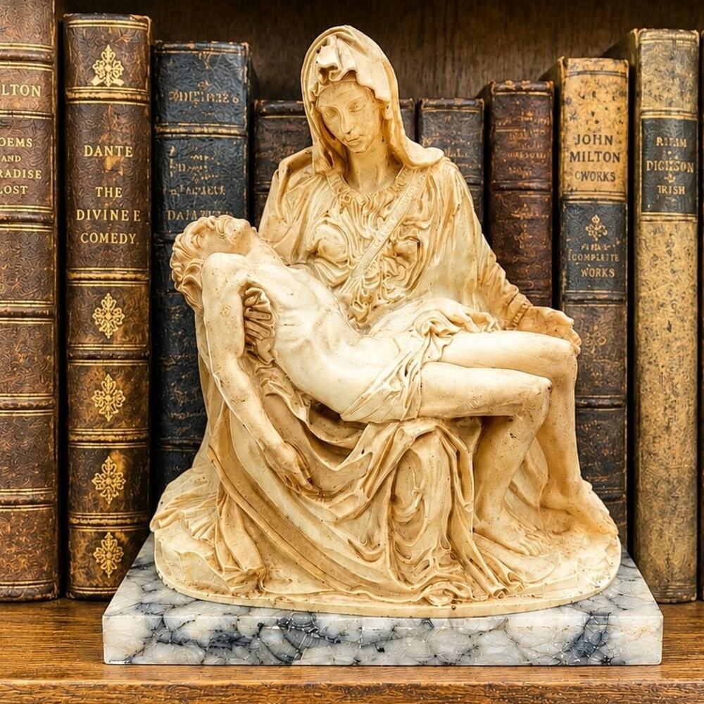 1950's Pieta' Statue on Marble by Amilcare Santini